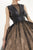 LOOK 19  - ROBE CRINOLINE EN CUIR  & DENTELLES EFFET "MARIE-ANTOINETTE"