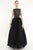 LOOK 20 - ROBE DOS NU EN CUIR ET PLISSEE SOLEIL EN ORGANZA DE SOIE