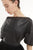 LOOK 23  - ROBE FLUIDE CUIR & TULLE